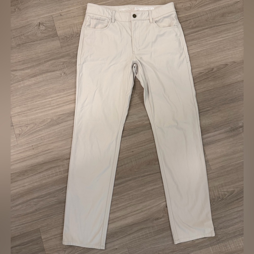 johnnie-O Prep-formance Light Khaki Golf Dress Pants 32x32